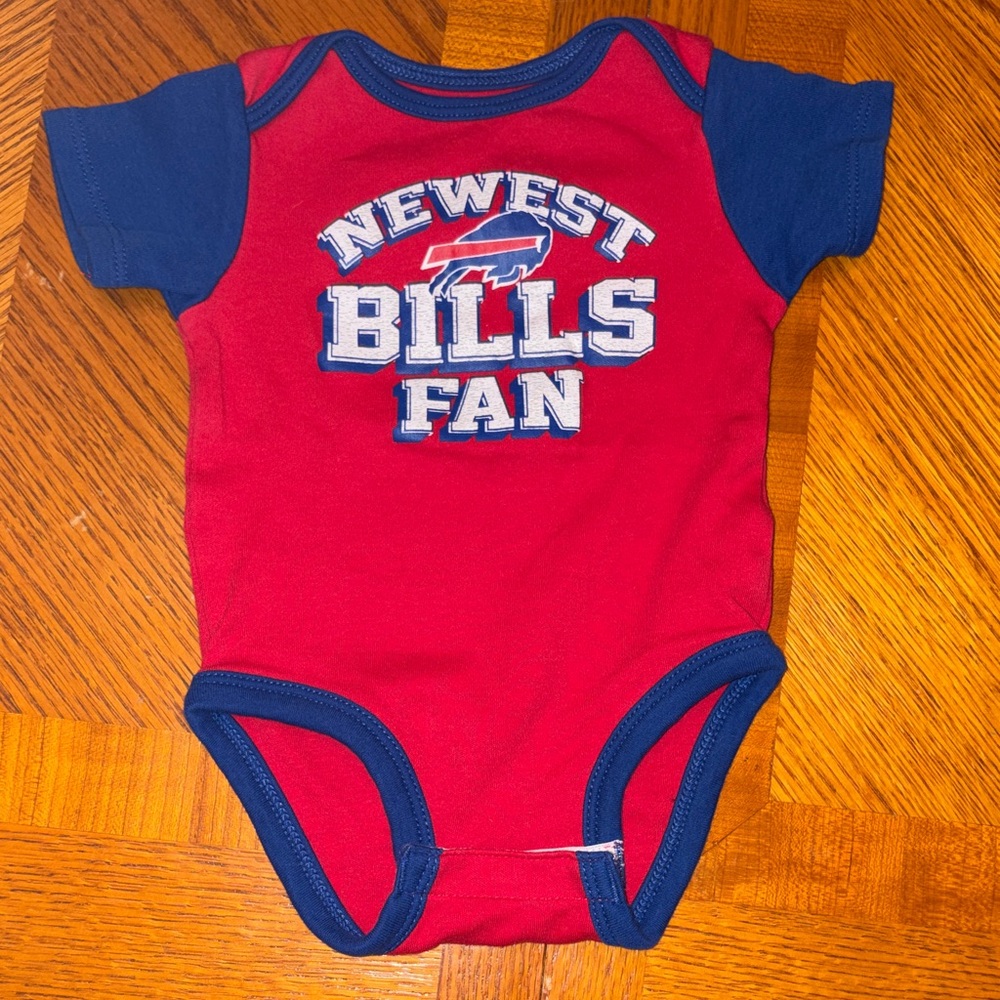 Buffalo Bills Red and Blue Kids Bodysuit